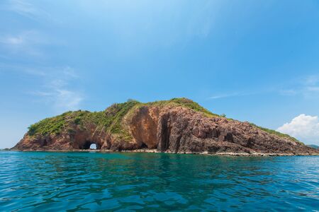 an island in gulf of thailandの写真素材
