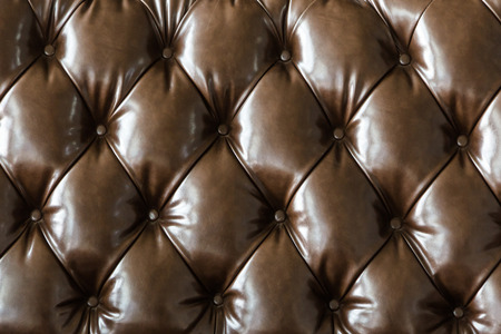 Brown genuine leather sofaの写真素材