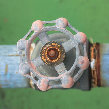 Old water valveの写真素材