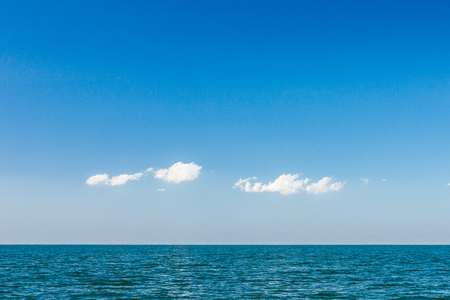 blue sky and oceanの写真素材
