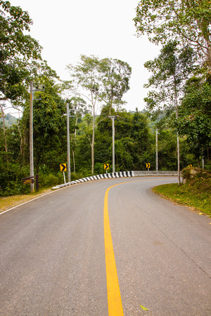 curved roadの写真素材
