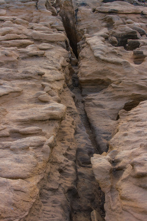 dry land and canon landscape in thailandの写真素材