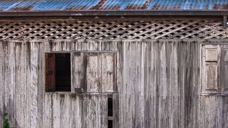 Old wooden wall backgroundの写真素材