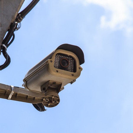CCTV security cameraの写真素材
