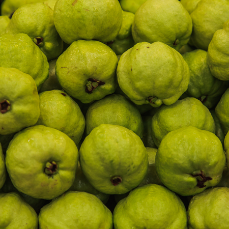 Fresh Guava in marketの写真素材
