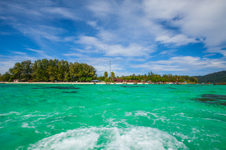 white sand beach in thailand. Lipe islandの写真素材