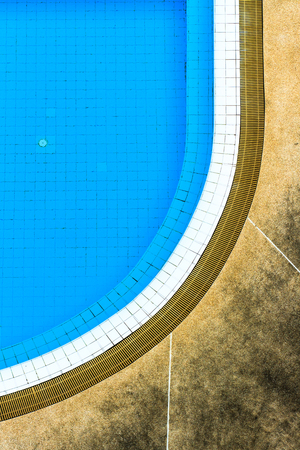 Top view swimming poolの写真素材