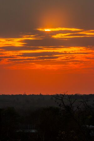 Beautiful sunset skyの写真素材