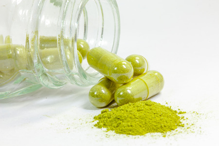 Herbal medical capsuleの写真素材