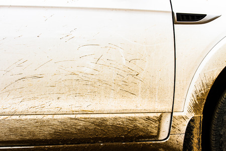 Dirty carの写真素材