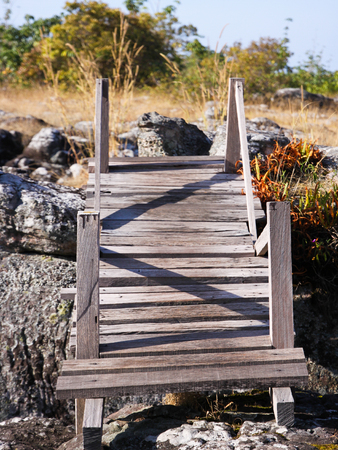 Wooden bridgeの写真素材