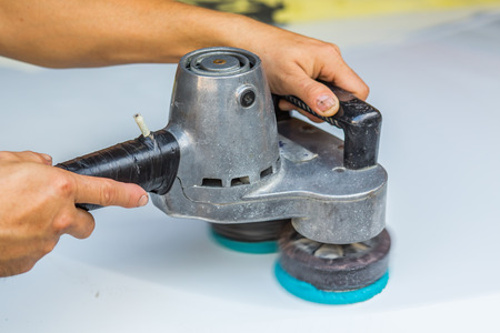 Hand cleaning carの写真素材