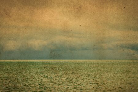 Retro tropical beach and seaの写真素材