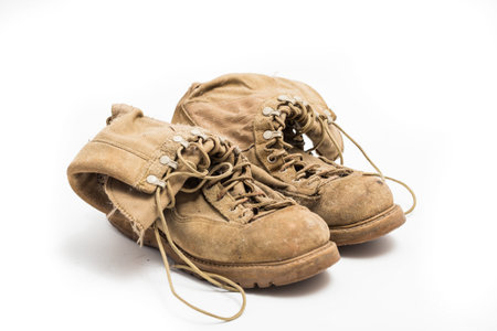 Old leather boot