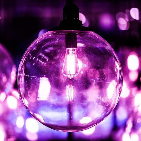Retro edison light bulb decorの写真素材