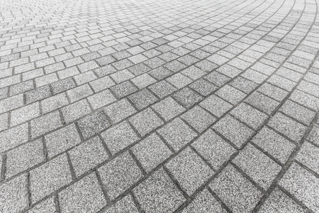 Grey stone block footpath patternの写真素材