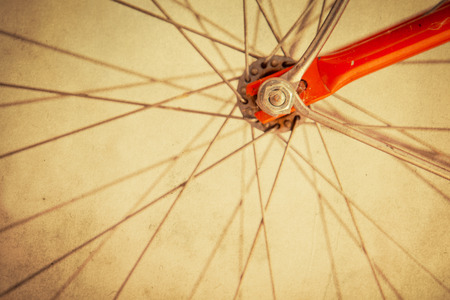 Retro bicycle wheel clsoe upの写真素材