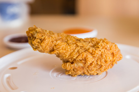 Fried chicken close upの写真素材