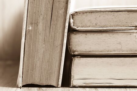 Old vintage book close upの写真素材
