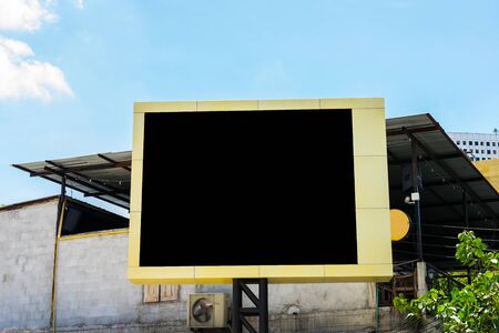 Blank billboard for new advertisementの写真素材
