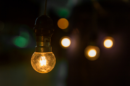 Old light bulb decorの写真素材