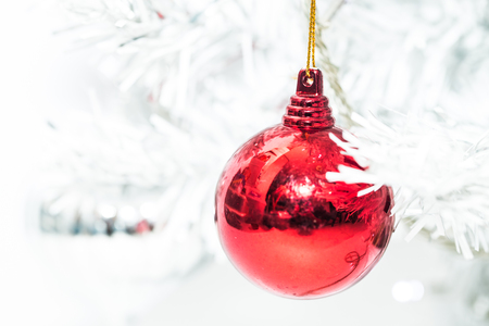 Christmas ball decor close upの写真素材