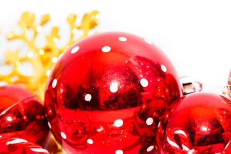 Christmas ball decor close upの写真素材