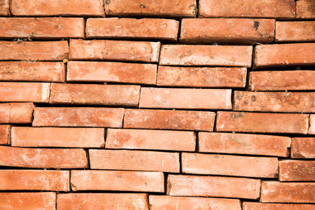 Old red brick background