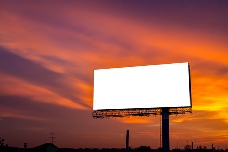 Blank billboard for new advertisementの写真素材
