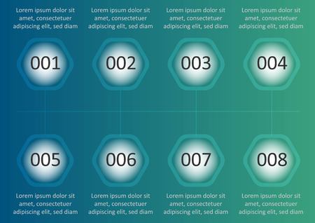 Business data visualization. Process chart. Abstract elements of graph, diagram with steps, options, parts or processes. Vector business template for presentation.のイラスト素材