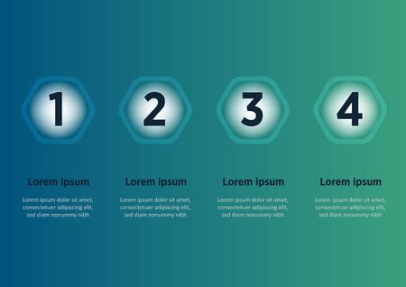 Business data visualization. Process chart. Abstract elements of graph, diagram with steps, options, parts or processes. Vector business template for presentation.のイラスト素材
