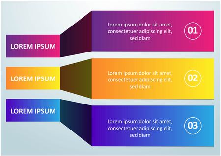 Can be used for presentations banner, workflow layout, process diagram, flow chart, info graphのイラスト素材