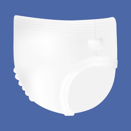 vector illustration for diapers packs, and other babies production.のイラスト素材