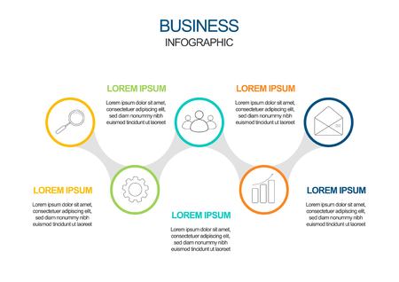 Business data visualization. timeline infographicのイラスト素材