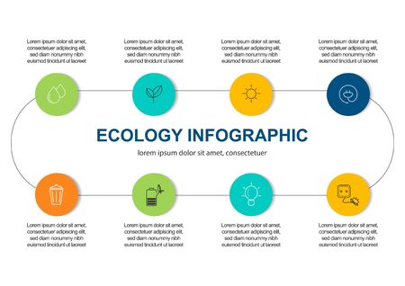 Abstract ecology concept background .Vector infographicの写真素材