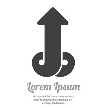 Penis symbol icon, vector illustration, EPS 10, gray color on white backgroundのイラスト素材
