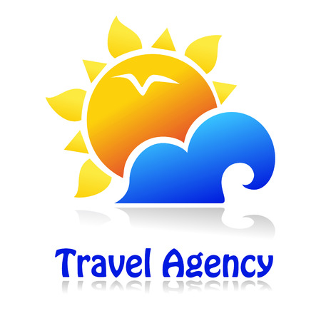 Travel icon for tourist industry: hotel, travel agency, outdoor company.のイラスト素材