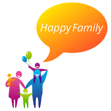 Family logo conceptのイラスト素材