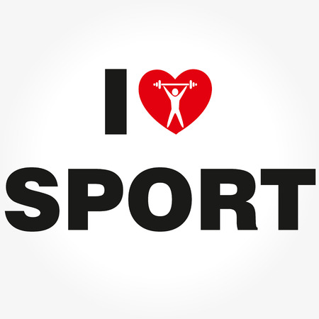 I Love Sport Vector 10 EPS iconのイラスト素材