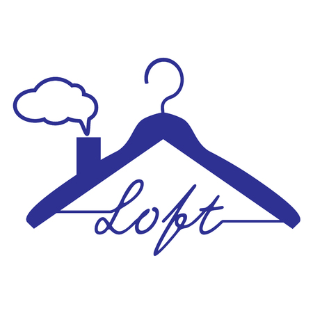 Hanger icon, vector illustration, loft, roofのイラスト素材