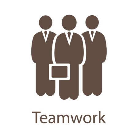 Teamwork Vector Icon.のイラスト素材