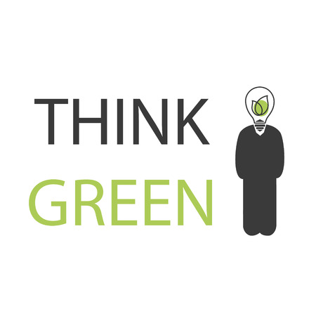 Think green vector iconのイラスト素材