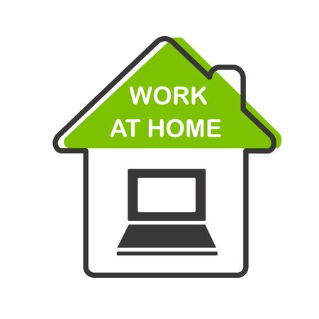 Work at home icon, work online vector.
Coronavirus Covid-19, quarantine motivational poster. Work at home to reduce risk of infection and spreading the virus.
のイラスト素材