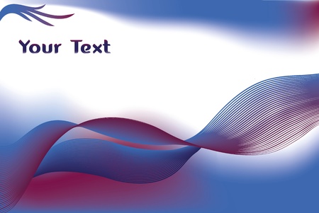 Abstract 3 colors background waves of blue and deep red.のイラスト素材