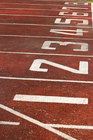 running track  starting pointの写真素材