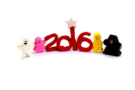 2016 : Year of family  made by non-toxic clay