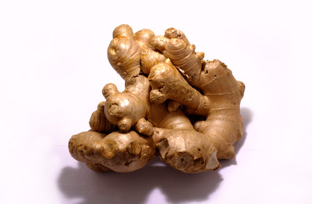 ginger on white background