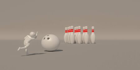 3d illustrator group of career symbols on a gray background, 3d rendering of the playing Sport. Includes a selection path.の写真素材