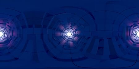 3d illustration, 3d rendering, vr 360 panorama abstract images of the geometry backgroundの写真素材