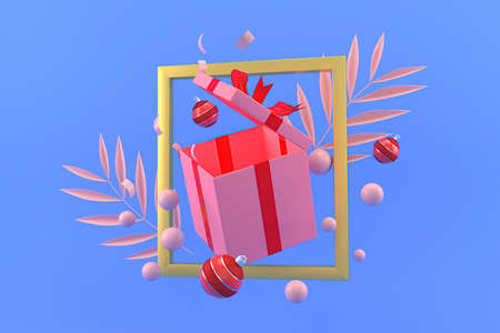 3d illustration for new year holidays and Christmasの写真素材